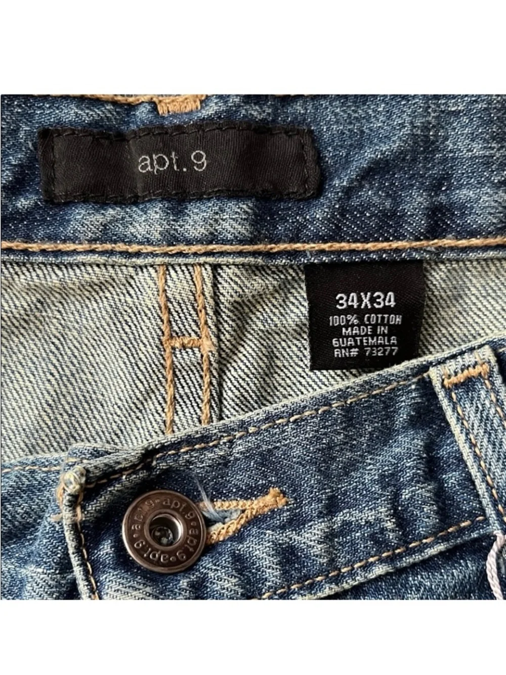 Apt. 9 Men’s Bootcut Jeans 34x34 - Medium Wash Y2K - NWT